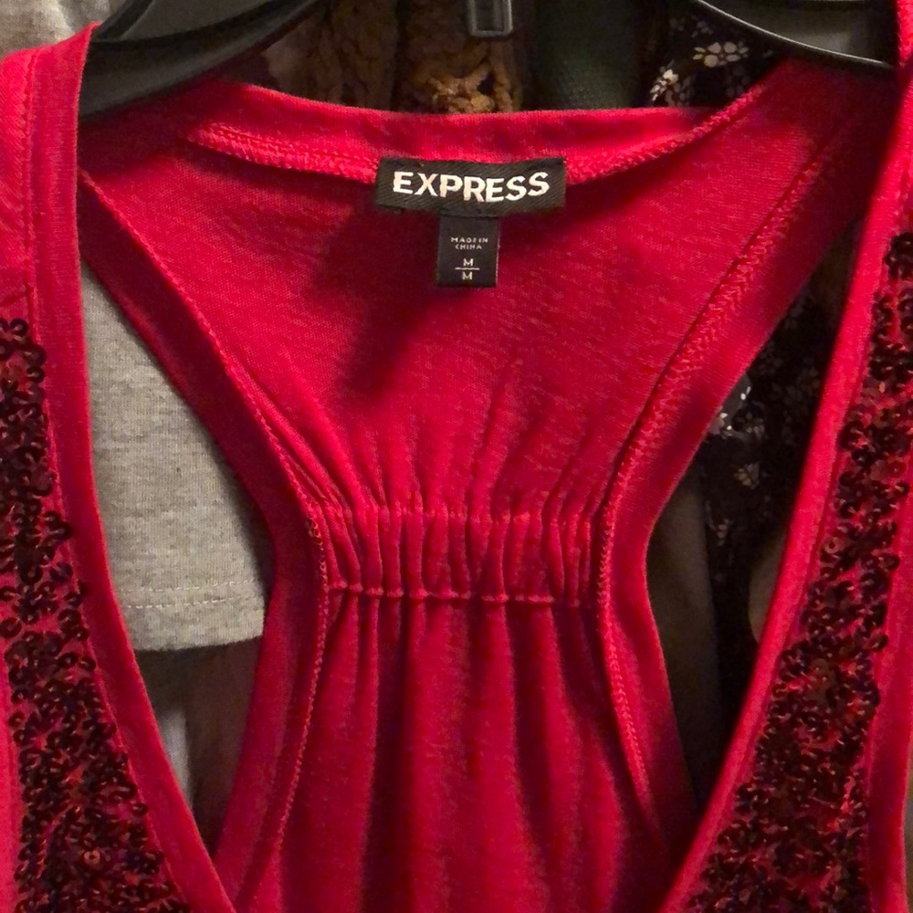 Red Sequin Express Tank - image 2
